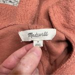 Madewell V-Neck Full Sleeve Top Shirt Blouse in Rust Orange Medium Photo 4