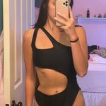 One Piece Black Cutout  Swimsuit Photo 0