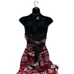 Love Tease  Y2K Halter V-Neck Back Tie Babydoll Floral Dress Photo 4
