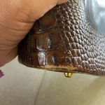 Brahmin  Brown Black Croc Embossed Minimalist Western Coastal Quiet Luxury Bag Photo 7