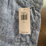 Old Navy ‎ Linen Blend Pants Set Of 2 Women's Size XL White Chambray Blue Elastic Photo 8