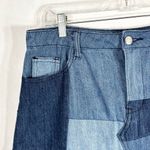 Gianni Bini Gianni‎ Bini Medium Mini Skirt Blue Denim Patchwork Y2K Boho Pockets Womens 120 Photo 2