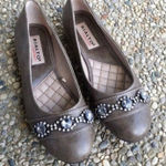 Rialto Comfort Brown Jeweled Flats Size 7.5 Photo 0