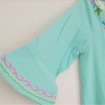 NEW Debbie Katz Taliah Maxi Tunic Dress cover up LARGE SEA Blue Photo 9