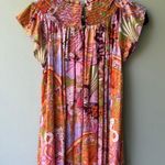 Anthropologie  Multicolor Smocked Top Photo 3