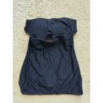 Athleta Black Twist Front Tankini Swim Top 36 B/C Built-In Bra Swim Vacation Photo 1