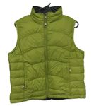 LL Bean Women M Quilted Reversible Goose Down Cold Weather Green Puffer Vest Size M Photo 5