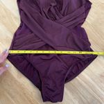 MiracleSuit  One piece Swimsuit‎ Maroon Mesh Shaping Slimming Tummy Control Photo 7