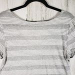 Aeropostale Aero Seriously Soft Perfect Gray & White Striped Tee Women's Size Small Photo 6