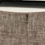 Banana Republic Brown Tweed Pencil Skirt Linen Womens 6 Dark Academia Preppy Photo 2