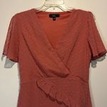 Lulus Lulu’s- Next to You Blush Pink Swiss Polka Dot Tiered Short Sleeve Maxi Dress- M Photo 4