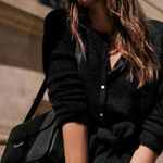 Sézane sezane Black Gaspard Cardigan Knit Button Up Thin Sweater small S Photo 0