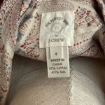 J.Crew The Perfect Shirt Paisley Silk Cotton Long Sleeve Button Up Blouse Sz 4 Photo 4