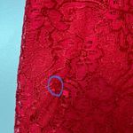 Gunne Sax Jessica McClintock Vintage Red Lace Sleeveless Formal Long Dress 7/8 Photo 15
