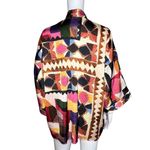Soft Surroundings  Kimono Jacket Womens PS Multicolor‎ Boho Festival Lagenlook Photo 3