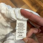 NWOT Size Small White Ruched Gathered Top Ribbon Fabric Design Strapless Dress Photo 7