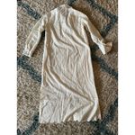 Pomander Place XS Eyelet Embroidered Griffin Maxi Dress White Cotton Shirt Dress Photo 2