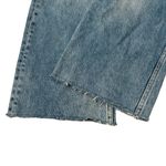 ZARA  High Waisted Wide Leg Raw Hem Ripped Knee Jeans, Sz 6 Photo 10