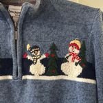 Breckenridge  snowman knit sweater size pL Photo 6
