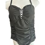 Torrid Women's BLACK WIRELESS SLIM FIX ONE-PIECE SWIMSUIT Sz 2XL Swimwear Beach Photo 7