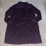 J.Jill  Luxe Soft Corduroy Fine Wale Shirt Dress Roll Tab Sleeves Spiced Wine L Photo 6