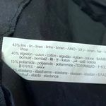 ZARA Black Linen Beaded Ruched Sleeveless Cami Camisole Mini Slip Tank Dress M Photo 6