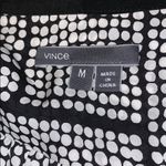 Vince Nwot  polka dot print drop waist silk dress size medium Photo 3