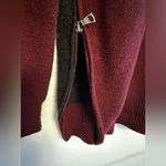 Vince  Maroon‎ Colorblock Wool Cashmere Zip Sweater small Photo 3