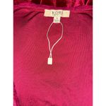 Kori America  Small Magenta Long Sleeve Top Velvet Photo 3