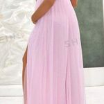 Pink Off The Shoulder Maternity Dress | Baby Shower Dress Size M Photo 2