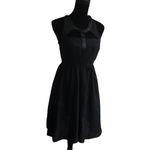 YA Los Angeles Lulu's  Womens Dress Sz Small Caged Neckline Little Black Silk NEW Photo 6