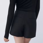 ZARA Black Asymmetrical Skort Photo 1