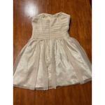 Hailey Logan  Champagne Sparkle Dress 7 8 Strapless Cocktail Party Prom Rushed Photo 3