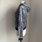 L.A.M.B. VINTAGE Snakeskin Print Zip Hoodie Womens Sz Large Black Grey Harajuku Y2K Photo 5