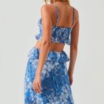 ASTR Blue Ruffle Maxi Dress Photo 2