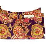 Loft Ann Taylor  Purple Paisley Long Sleeve Shift Dress Medium Fall Warm Colors Photo 12