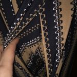 Maggy London Black & Brown Cap Sleeve Dress Size 6 Photo 5