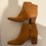 Tory Burch Sabe Suede Caramel Tan Ankle Boots Booties Size 7.5 Photo 6