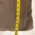 BCBGeneration BCBG Tan sleeveless ruffle mini cocktail evening party dress elastic waist silky feel-Size L Measurement in pics Photo 6