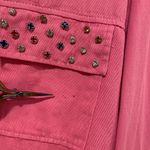 Pink City Size L Pink Bedazzled Pocket Long Sleeve Colorful Mixed Button Shirt Size L Photo 6