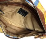 Tyler Rodan Yellow Blue Paisley Floral Print Fabric CrossBody Bag Photo 4