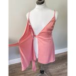 Lulus Romantic Heart Blush Satin Wrap Mini Dress Photo 7