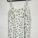 City Chic  White Floral Eyelet Tank Top Women XL Romantic Ruffle Adjustable Strap Photo 9