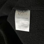Frank & Eileen Effie Long-Sleeve Funnel Neck Capelet Black Triple Fleece Size L Photo 4