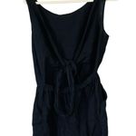 Vitamin A Martinique Romper Black Size Small Open Back Linen Beachy Coastal Photo 0