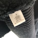 Romeo + Juliet Couture Womens Cardigan Sweater Open Front Faux Suede Fur Black S Photo 3