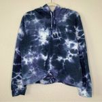 Jolie & Joy Women’s Size 2X Tie Dye Hoodie Crop Sweatshirt Blue Photo 0