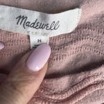 Madewell Womens Top Size M Light Pink Short Sleeve Textured Pattern Casual Chic Photo 2