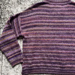 Cleo + Wolf Space Dye Henley Sweater Purple Size Medium Purple Photo 7