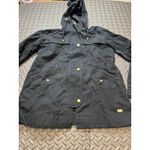 Abercrombie & Fitch Abercrombie water/wind resistant jacket dark gold buttons hooded womens‎ S Photo 1